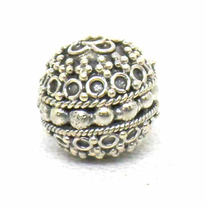 Round Beads bali silver bead