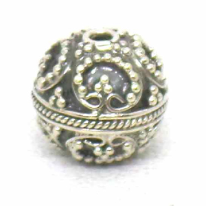 Round Beads bali silver bead