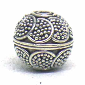 Round Beads bali silver bead