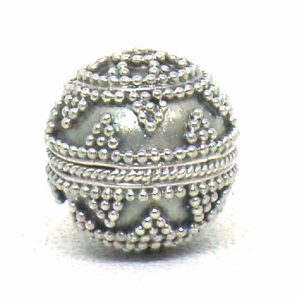 Round Beads bali silver bead