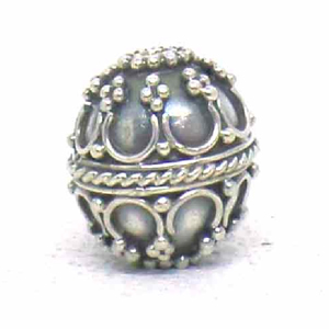 Round Beads bali silver bead