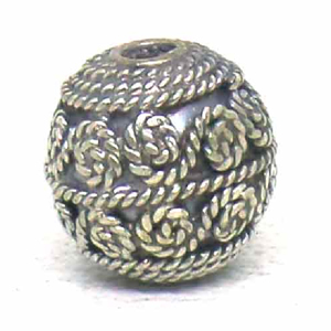 Round Beads bali silver bead