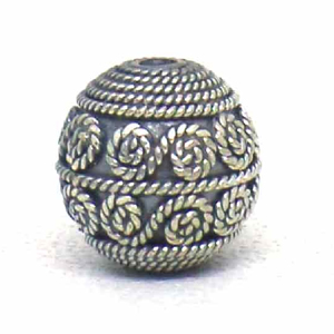 Round Beads bali silver bead