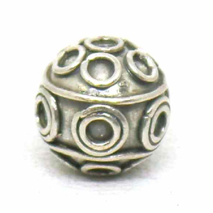 Round Beads bali silver bead