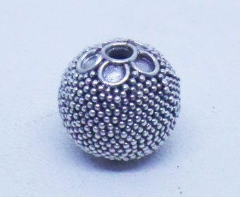 Round Beads bali silver bead