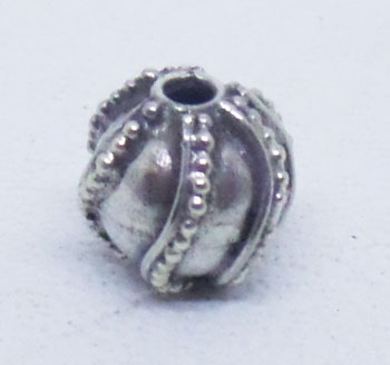 Round Beads bali silver bead