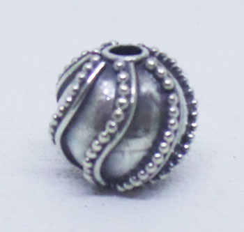 Round Beads bali silver bead