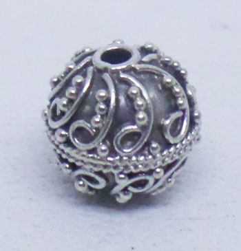 Round Beads bali silver bead