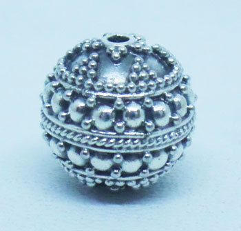 Round Beads bali silver bead