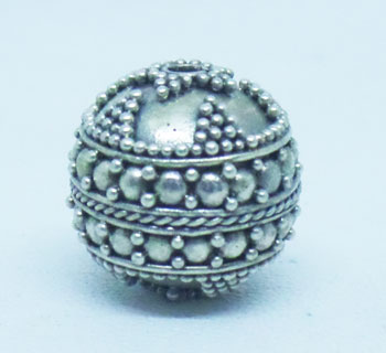 Round Beads bali silver bead