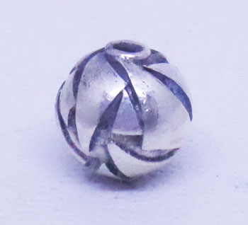 Round Beads bali silver bead