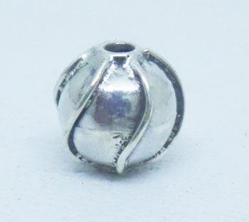 Round Beads bali silver bead