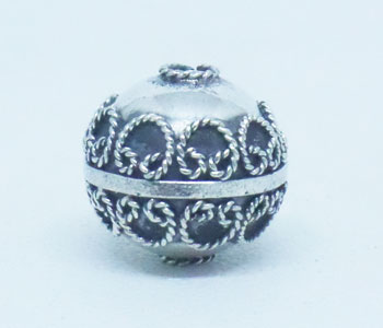 Round Beads bali silver bead