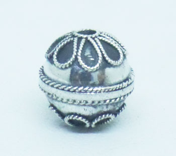 Round Beads bali silver bead