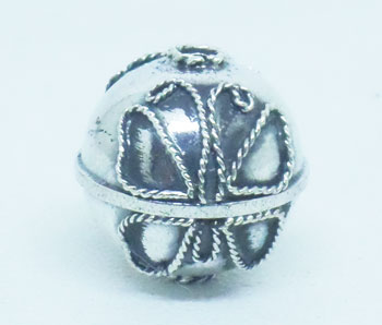 Round Beads bali silver bead