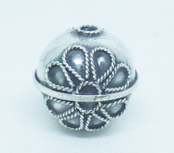 Round Beads bali silver bead