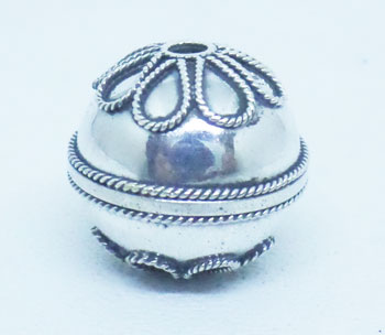 Round Beads bali silver bead