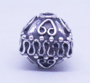 Round Beads bali silver bead