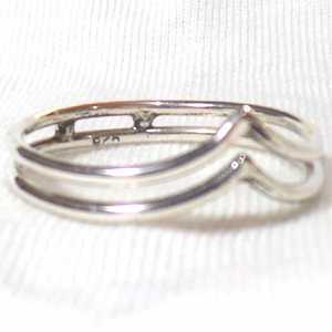 Simple Minimalist Ring bali silver bead