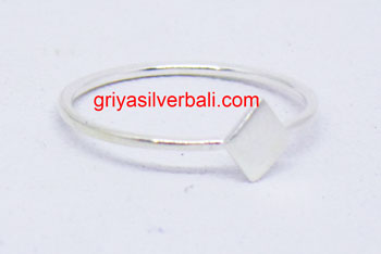 Simple Minimalist Ring bali silver bead