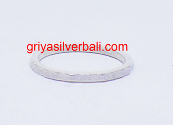 Simple Minimalist Ring bali silver bead