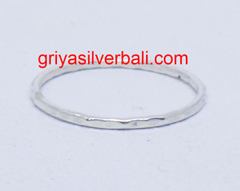 Simple Minimalist Ring bali silver bead