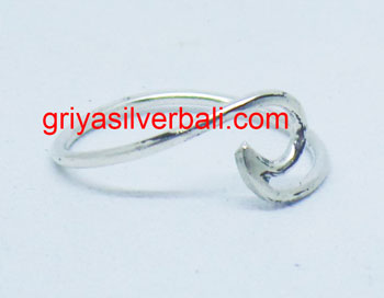 Simple Minimalist Ring bali silver bead