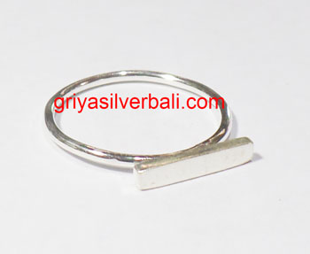 Simple Minimalist Ring bali silver bead