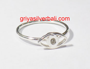 Simple Minimalist Ring bali silver bead