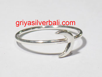 Simple Minimalist Ring bali silver bead