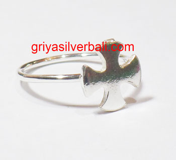 Simple Minimalist Ring bali silver bead