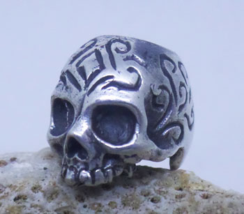 Skull Bead bali silver bead