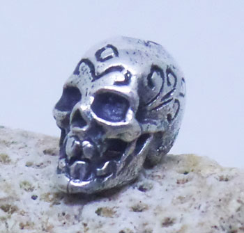 Skull Bead bali silver bead