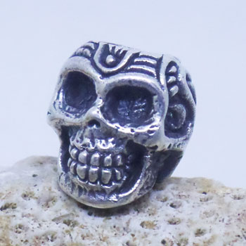 Skull Bead bali silver bead