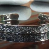 Bangle bali silver bead