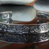 Bangle bali silver bead