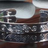 Bangle bali silver bead