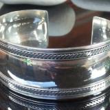 Bangle bali silver bead