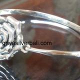 Bangle bali silver bead