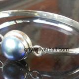 Bangle bali silver bead