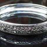 Bangle bali silver bead