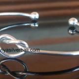 Bangle bali silver bead