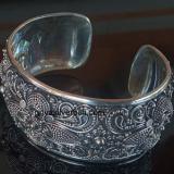 Bangle bali silver bead