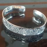 Bangle bali silver bead