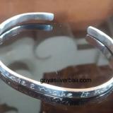 Bangle bali silver bead