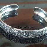 Bangle bali silver bead