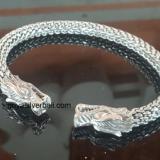 Bangle bali silver bead