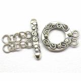 Bali Ornate Toggles bali silver bead