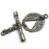 Bali Ornate Toggles bali silver bead