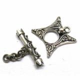 Bali Ornate Toggles bali silver bead